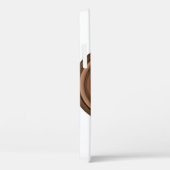 Retro luidsprekers: bruin, geïsoleerd wit. Case-Mate iPhone case (Achterkant / Rechts)