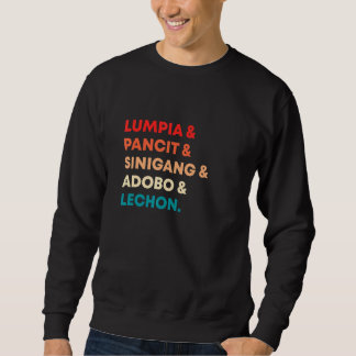 Retro Lumpia Pancit Sinigang Adobo Lechon Filipino Trui