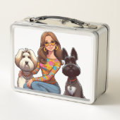 Retro Lunch Box - Style Vintage, Amusement Quotidi (Dos)
