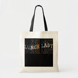 Retro  Lunch Lady Funny Cafeteria Crew Tote Bag