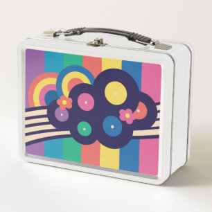 Retro Lunchbox van de Regenboog van Verslagen