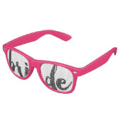 Retro Lunettes de fête de mariage lettres main (Angulaire)