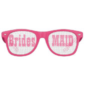Retro Lunettes de fête de mariage rose (Devant)