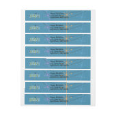 Retro Lung Transplant Recipient, sterren Adreslabel Wikkel (Vel)