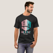 Retro Mackinac Bridge Souvenir Mackinaw MI T-shirt (Voorkant volledig)