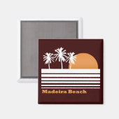 Retro Madeira Beach Magnet (Recto/Verso)