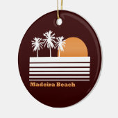 Retro Madeira Beach Ornament (Links)