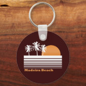 Retro Madeira Beach Sleutelhanger (Voorkant)