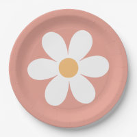 Retro Madeliefje Papieren Borden