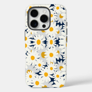 Retro Madeliefjes Bloemmotief Strandhanddoek iPhone 16 Pro Hoesje