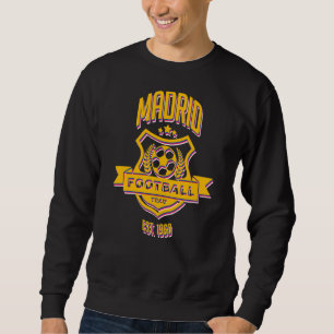 Retro Madrid Spain Gameday Sport Real Soccer Fan Trui
