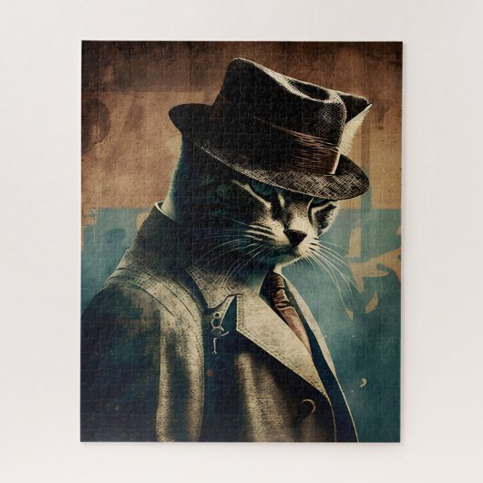 Retro Mafia Cool Chat Jigsaw Puzzle (Vertical)
