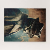 Retro Mafia Cool Chat Jigsaw Puzzle (Horizontal)