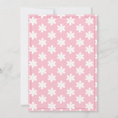 Retro Magenta Roze Daisy Flower Vrijgezellenfeest Kaart (Achterkant)