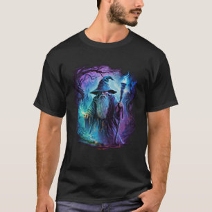 Retro Magische Wizard Fantasie 15 T-shirt
