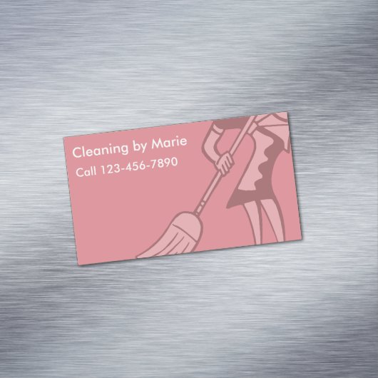Rétro magnet d'affaires de nettoyage (In Situ)