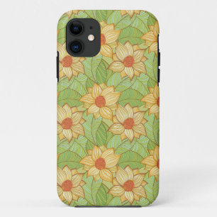 Retro Magnolia Pattern iPhone 11 Hoesje