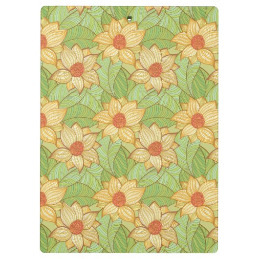 Retro Magnolia Pattern Klembord (Achterkant)