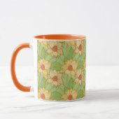 Retro Magnolia Pattern Mok (Links)