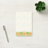 Retro Magnolia Pattern Post-it® Notes (Kantoor)