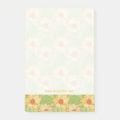 Retro Magnolia Pattern Post-it® Notes (Voorkant)