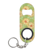 Retro Magnolia Pattern Sleutelhanger Flessenopener (Voorkant)