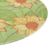 Retro Magnolia Pattern Snijplank (Hoek)