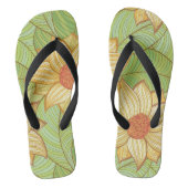 Retro Magnolia Pattern Teenslippers (Voetbed)