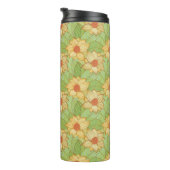 Retro Magnolia Pattern Thermosbeker (Geroteerd rechts)