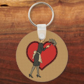 Retro Maid Sleutelhanger (Voorkant)