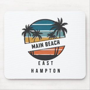 Retro Main Beach East Hampton Surfplank Surfen Muismat