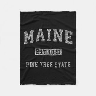 Retro Maine Fleece Deken