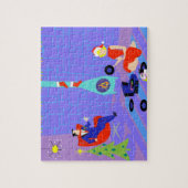 Rétro maison pour le puzzle de Noël de vacances (Vertical)