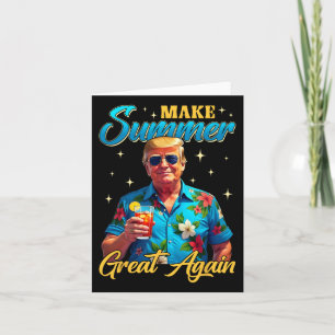 Retro Make Summer Great Again beroemd gemaakt door Kaart