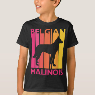 Retro Malinois Gift voor Hondenliefhebber Vintage T-shirt