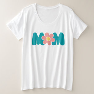 Retro mam ventilator grote maat t-shirt