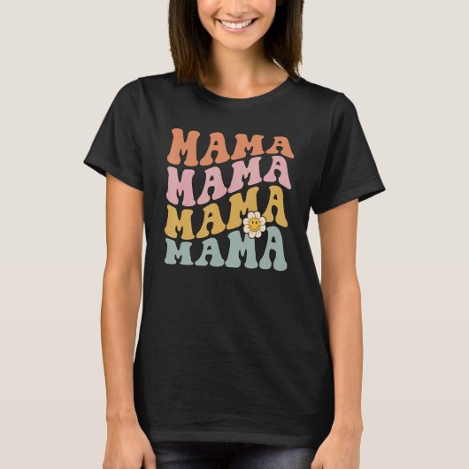 Retro Mama Cute Mama voor New Mam T-shirt (Voorkant)