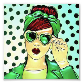 Retro mama foto afdruk