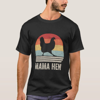 Retro Mama Hen Shirt Boerderij Chicken Farming Far