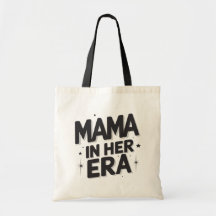 Retro Mama in haar tijd Groovy boodschappentas