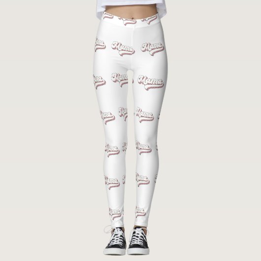 Retro Mama Leggings (Voorkant)
