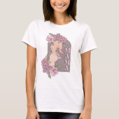 Retro Mama Moederdag Holding Hands Floral T-shirt (Voorkant)