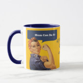 Retro Maman peut le faire Mug (Gauche)