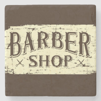 Retro  Man Cave rustige Barber Sign Stenen Onderzetter