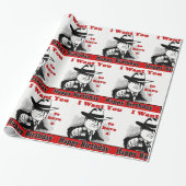 Retro Man Pointing Ik wil je een fijne verjaardag Cadeaupapier (Uitgerold)