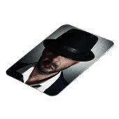 Retro man roken magneet (Linkerzijde)