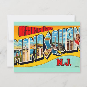Retro Manasquan NJ Briefkaart