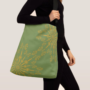 Retro Mandala Avocado Crossbody Bag Tas