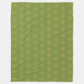 Retro Mandala Avocado Fleece Blanket (3 maten) Deken (Voorkant)