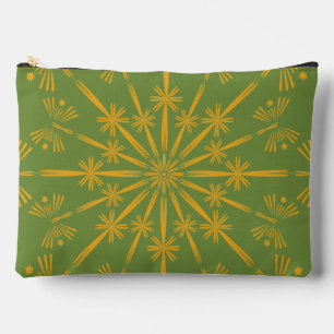 Retro Mandala Avocado Grote Pouch Etui